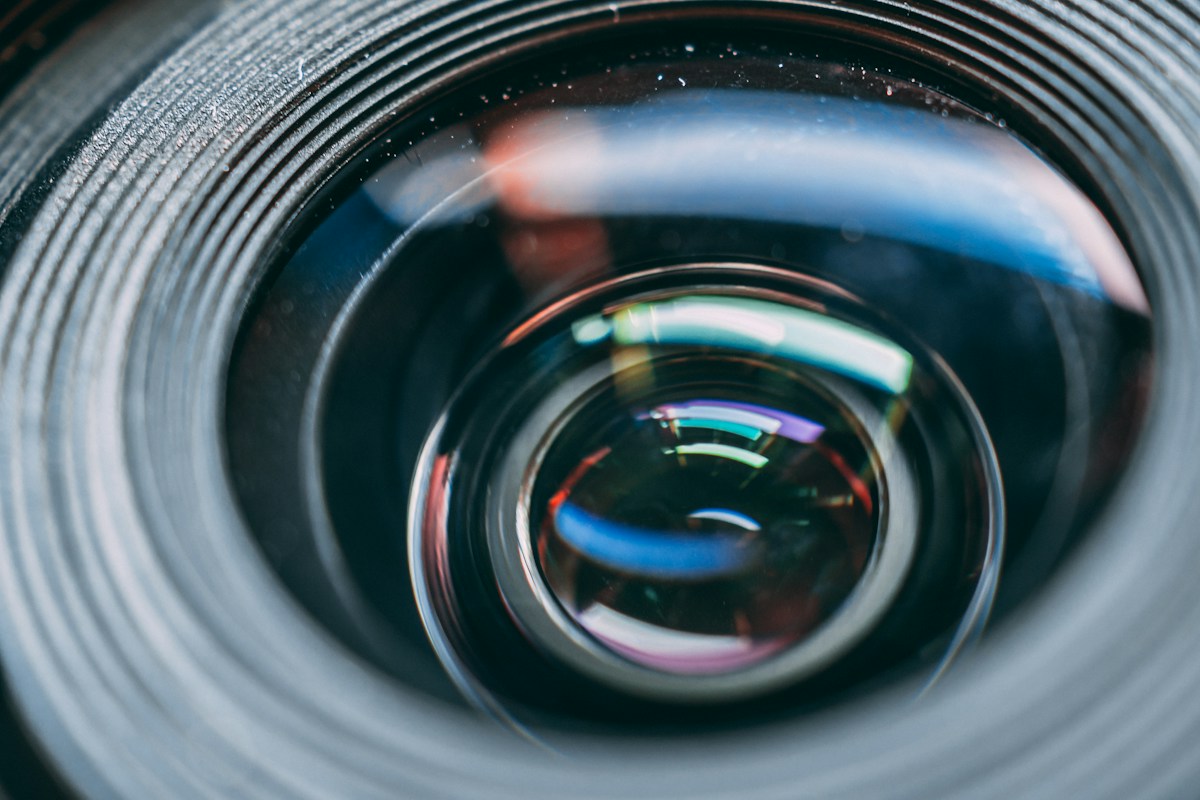 Close-up of a camera lens